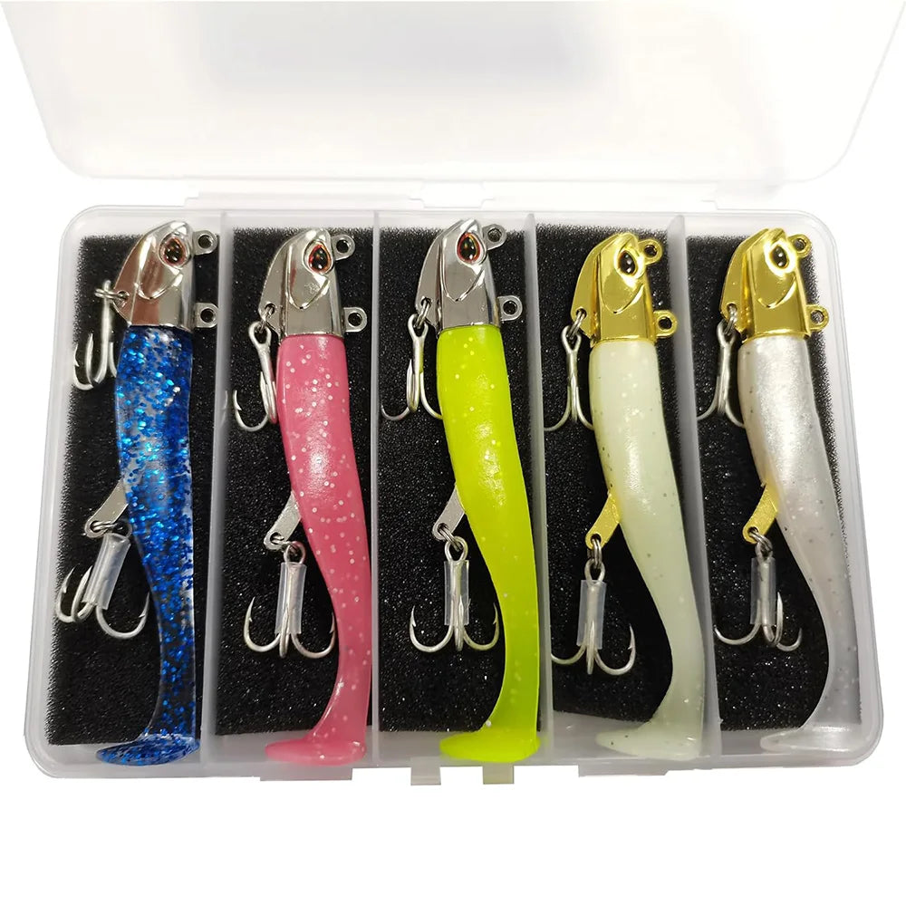 K-Rigged Soft Paddle Tail Swimbaits: Bass Lure Kit - Arkansas Outdoors Shop