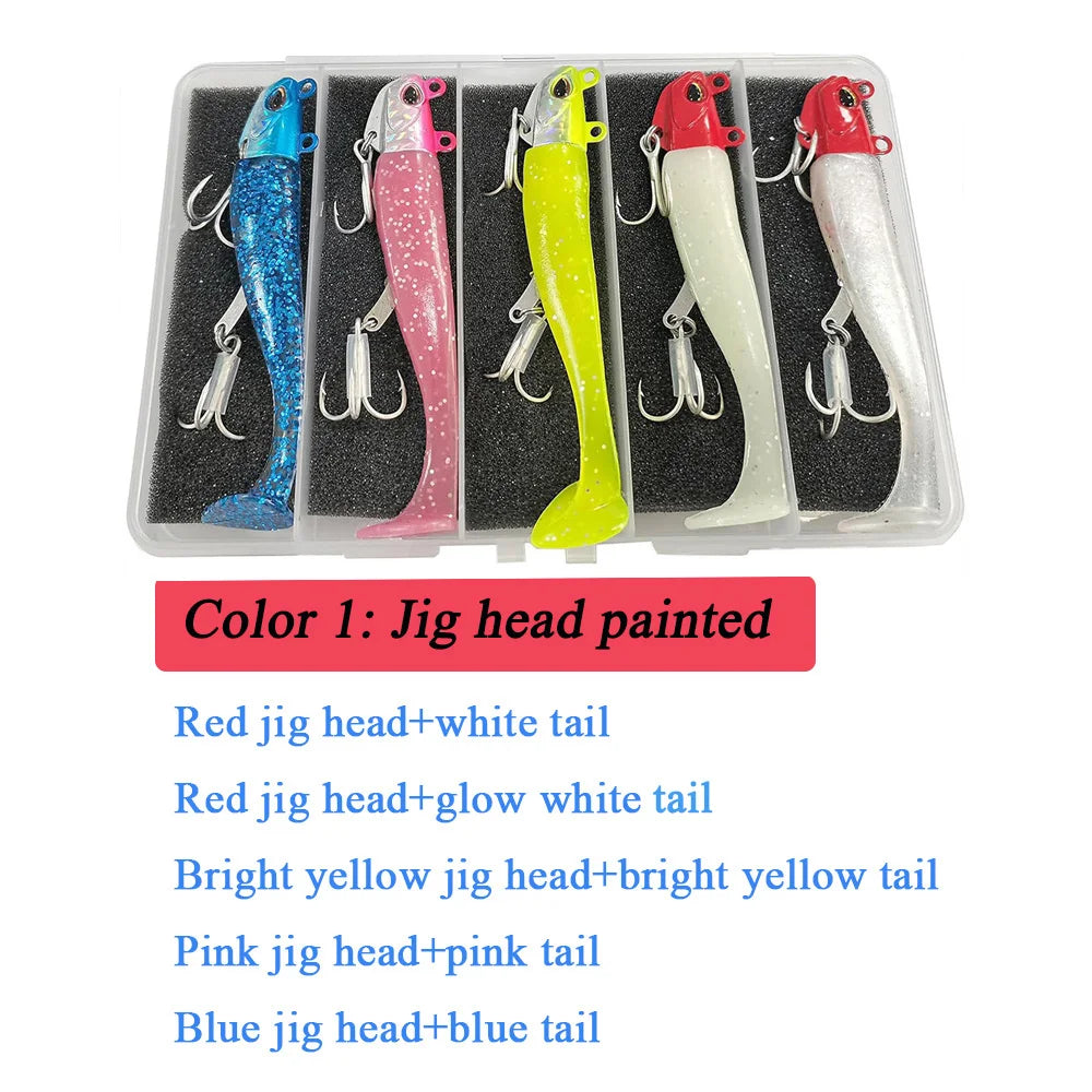 K-Rigged Soft Paddle Tail Swimbaits: Bass Lure Kit - Arkansas Outdoors Shop