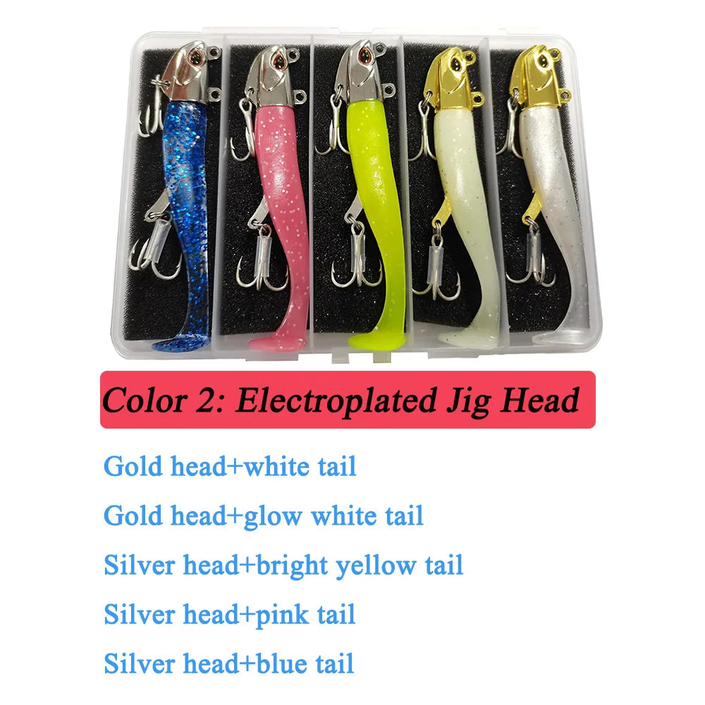 K-Rigged Soft Paddle Tail Swimbaits: Bass Lure Kit - Arkansas Outdoors Shop