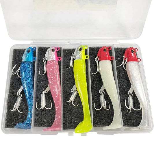 K-Rigged Soft Paddle Tail Swimbaits: Bass Lure Kit - Arkansas Outdoors Shop