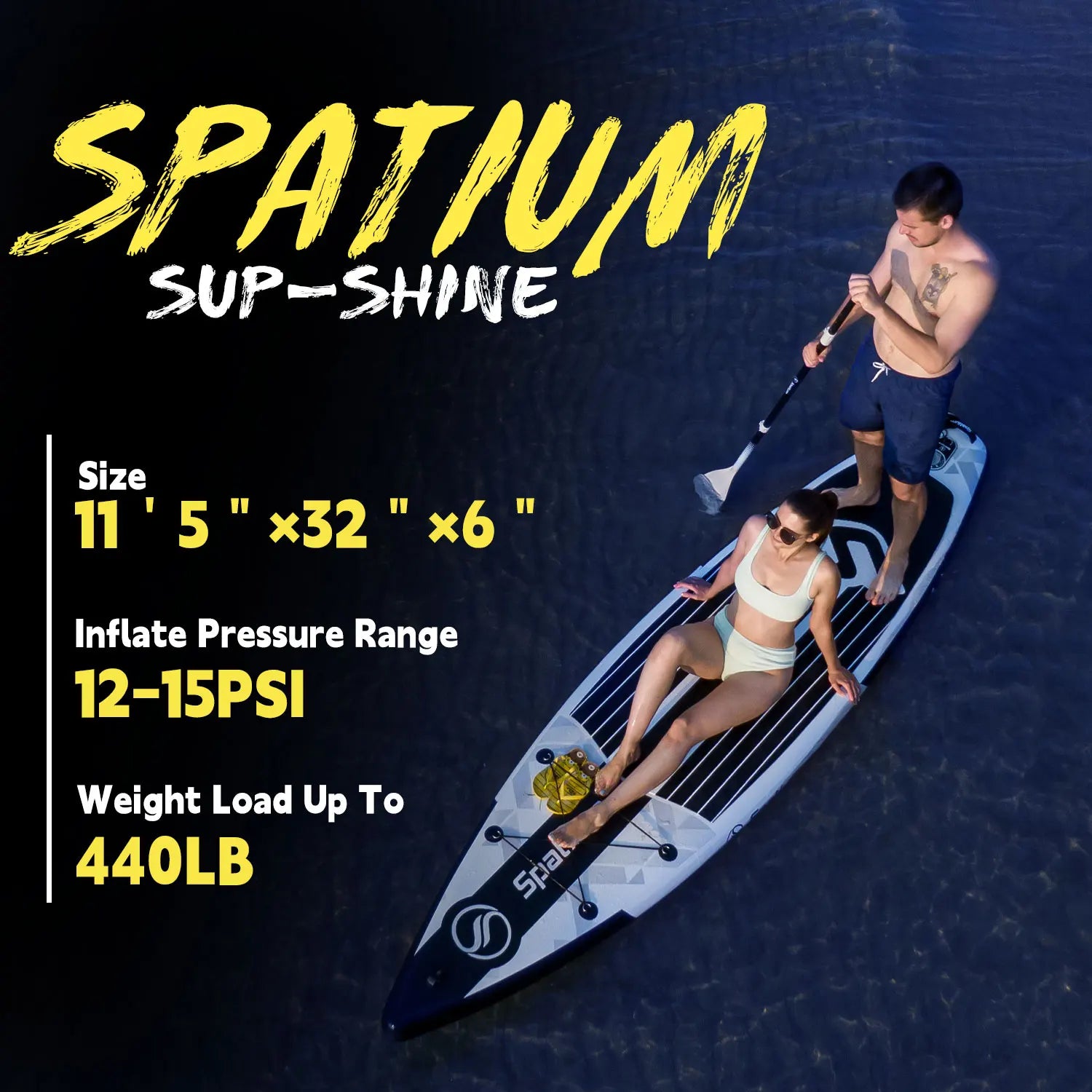 SUP Board Sap Inflatable Stand Up Paddle Board Non-Slip SurfBoard Water Sports Kayak Surf Set with Pump Carry Bag Leash - Arkansas Outdoors Shop