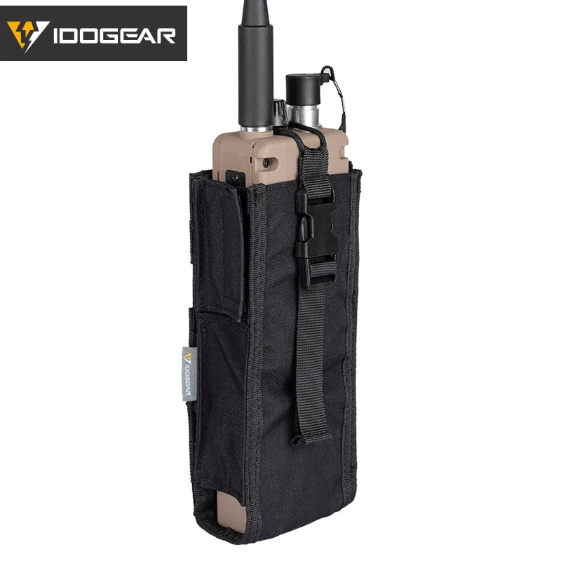 IDOGEAR Walkie Talkie Holder: Tactical MOLLE Radio Pouch - Arkansas Outdoors Shop