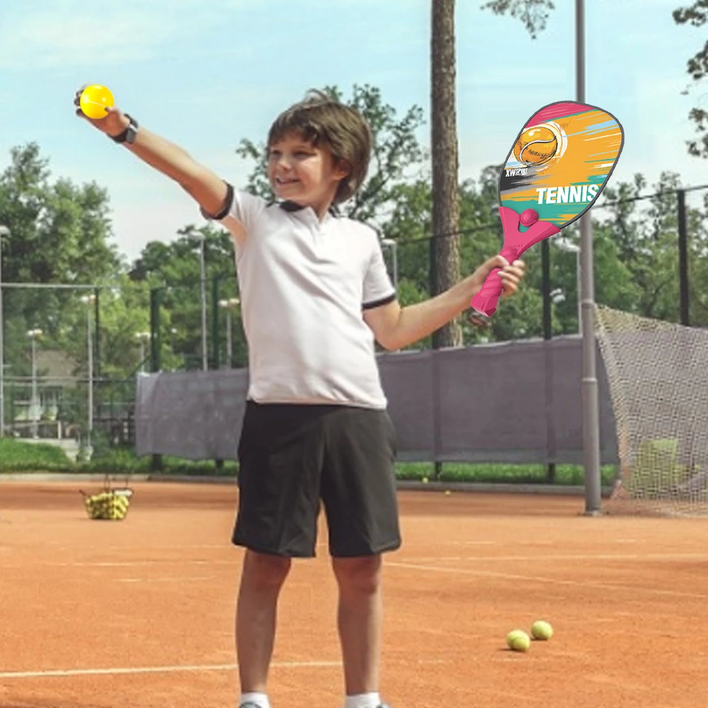 Children's Tennis Racket Set with 2 Balls: Outdoor Fun