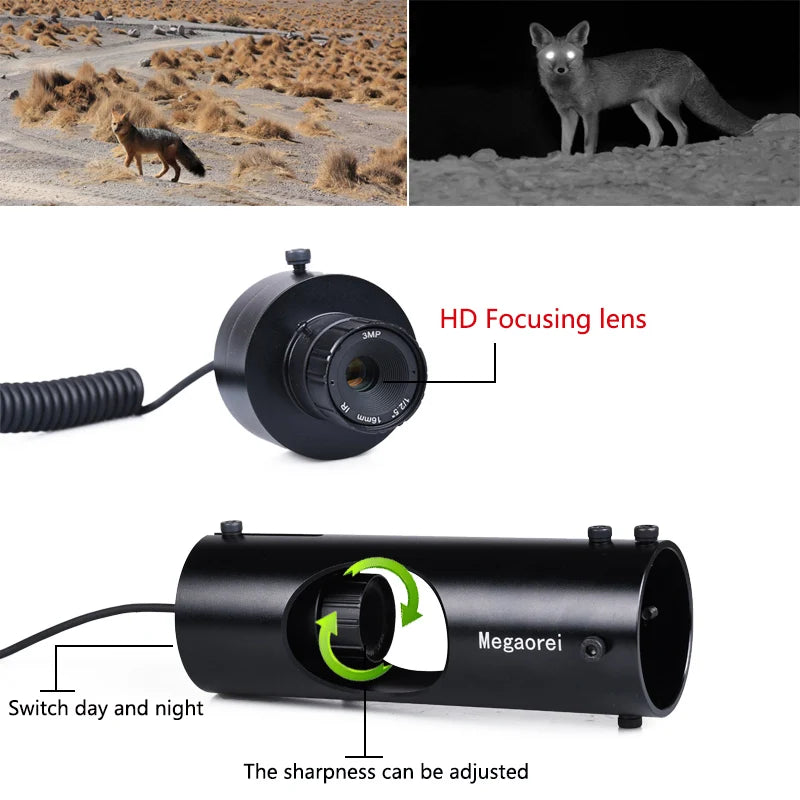 Laser IR Night Vision Riflescope Hunting Camera Optics Infrared LED 400m Night Vision Video Camera Rifle Scopes Accessories - Arkansas Outdoors Shop