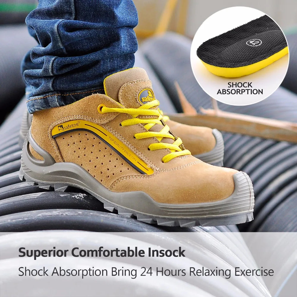 Water poof Breathable Steel Toe Safety Shoes: Sports-Inspired Protection - Arkansas Outdoors Shop