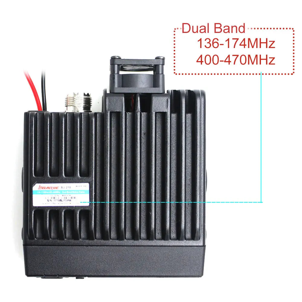 BAOJIE BJ-218: 25W Mini Mobile Dual Band Walkie Talkie