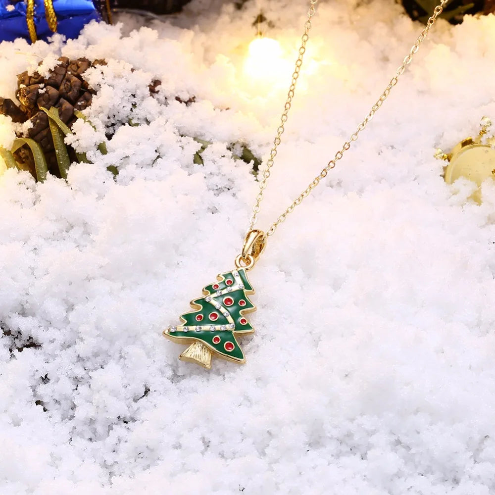 Uloveido 2017 Green Christmas Tree Necklace: Fashion Pendant for Women, Unique New Year Gift PN1124 - Arkansas Outdoors Shop