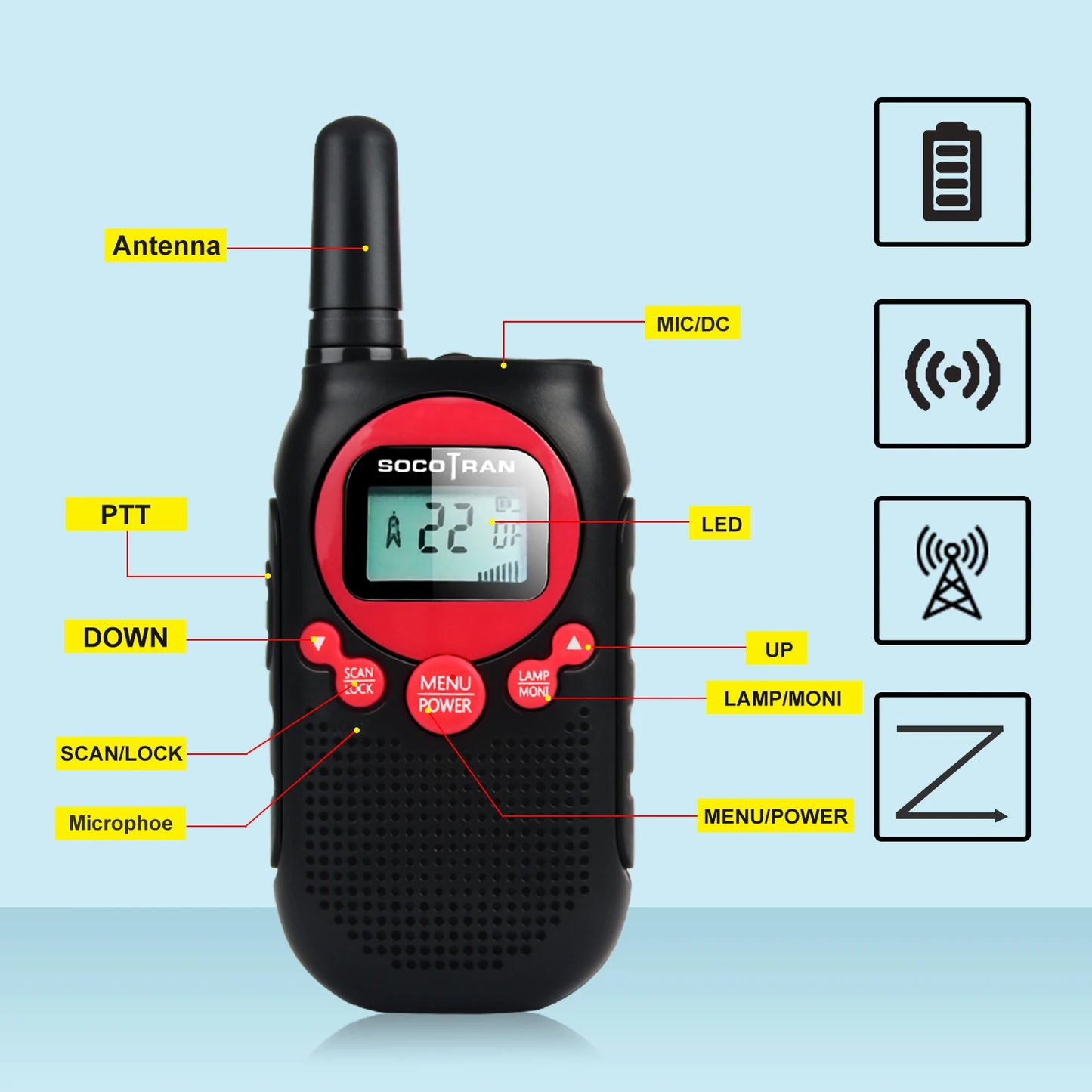 "Long Range Rechargeable Walkie Talkies: Family Road Trip Essential" - Arkansas Outdoors Shop