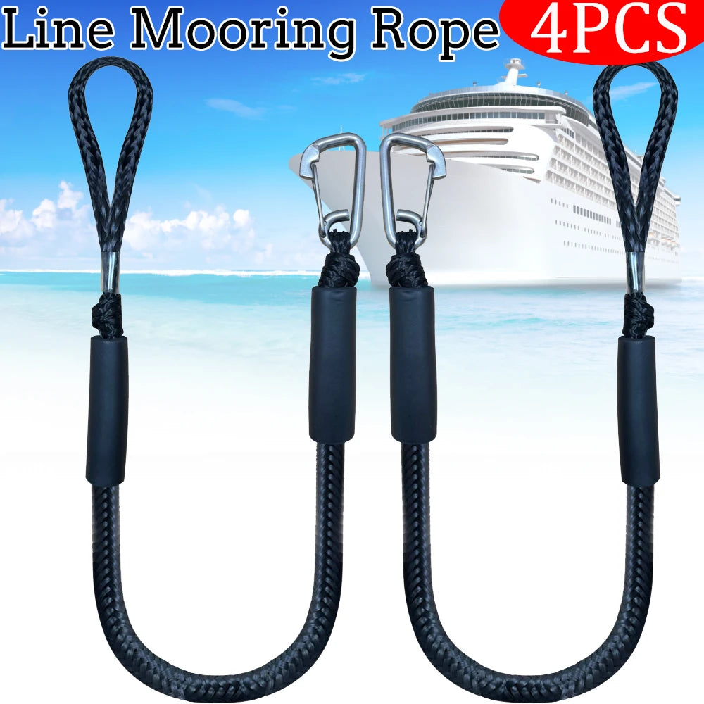 2/1PCS Dock Lines Elastic Dock Lines: Kayak & Boat Essential - Arkansas Outdoors Shop