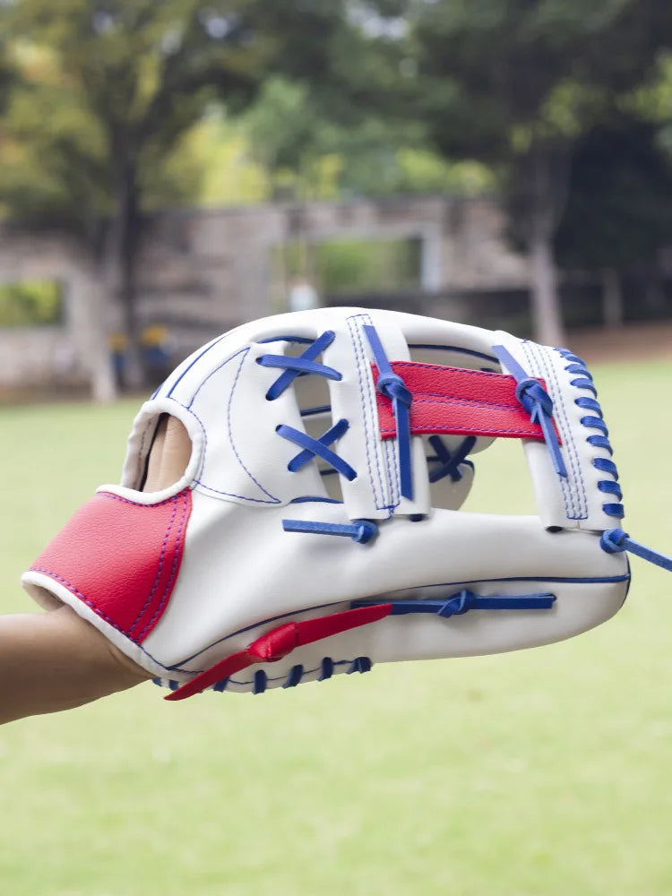 10.5-12.5inch Leather Baseball Glove Outdoor Sports Pitcher Glove Softball Practice Equipment Left Hand For Adult Youth Train