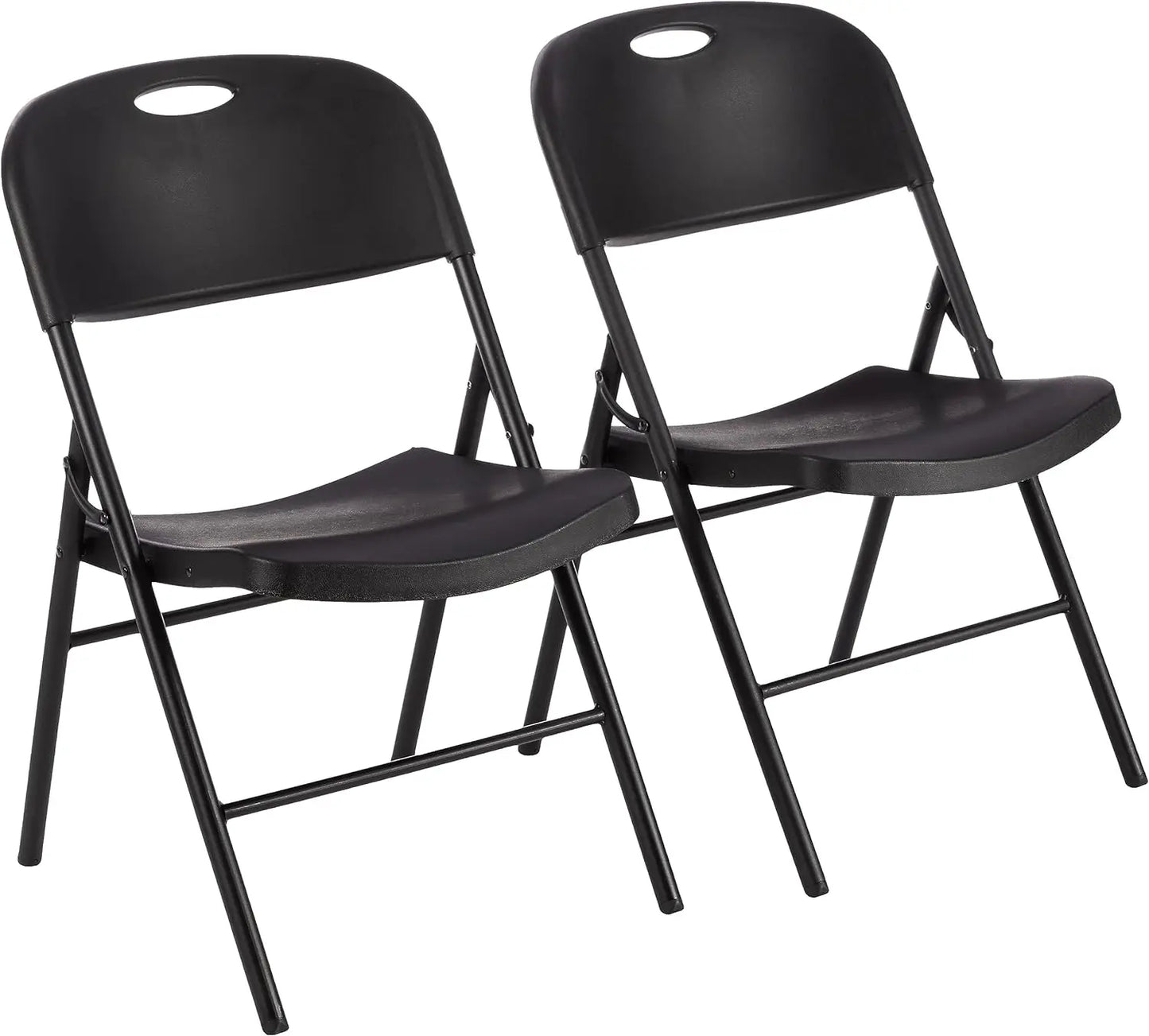 Basics 6-Pack White Folding Chairs, 350 lb Capacity