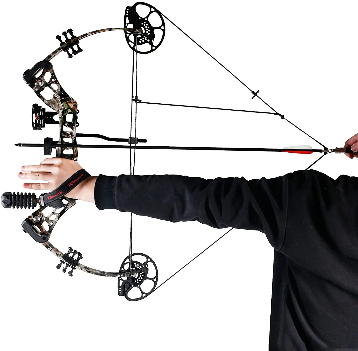 Compound Bow: 15-45lbs, 18.25"-29" Let-Off 75%, Max Speed 290fps, Right Hand, with Accessories - Arkansas Outdoors Shop