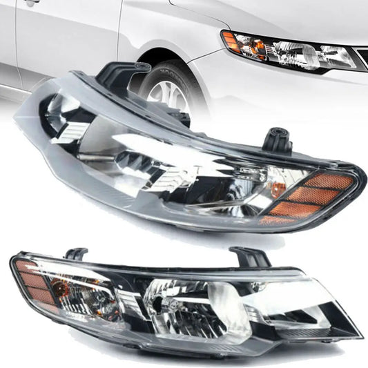 Left or Right Halogen Headlights Headlamps Replacement For 2010-2013 Kia Forte/Forte Koup Car Auto Parts