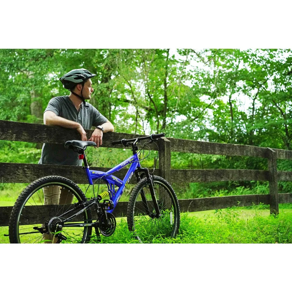 2023 New Kent Bicycles 29 In. Flexor Men's Dual Suspension Mountain Bike, Blue