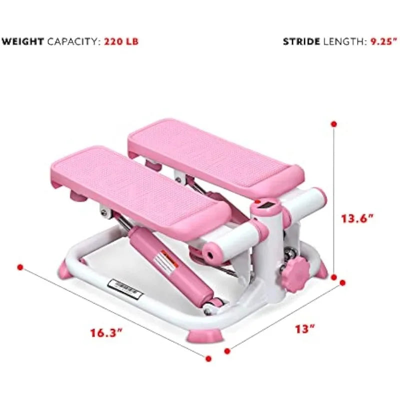 Sunny Portable Mini Stair Stepper in Pink - Arkansas Outdoors Shop