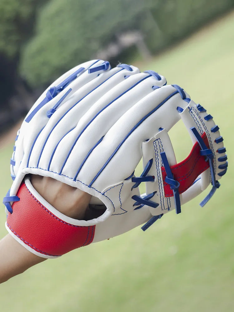 10.5-12.5inch Leather Baseball Glove Outdoor Sports Pitcher Glove Softball Practice Equipment Left Hand For Adult Youth Train