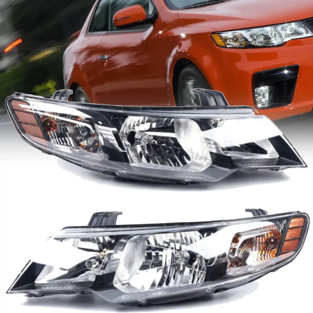 Left or Right Halogen Headlights Headlamps Replacement For 2010-2013 Kia Forte/Forte Koup Car Auto Parts