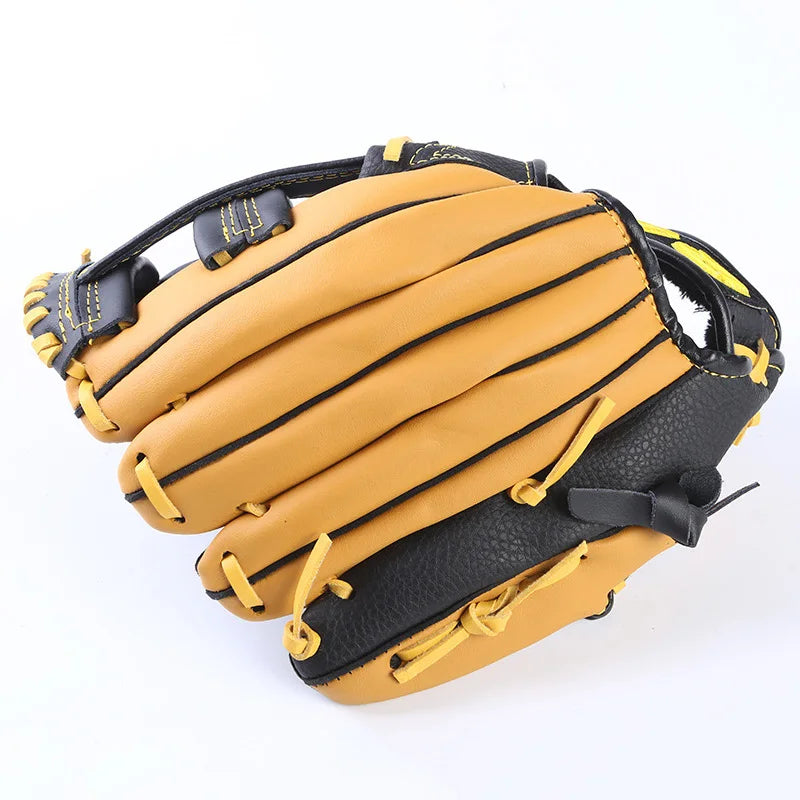 Two-Layer Cowhide Baseball Gloves Batting Gloves Youth and Children's Pitching Gloves Left and Right Hand Softball Sports Gloves