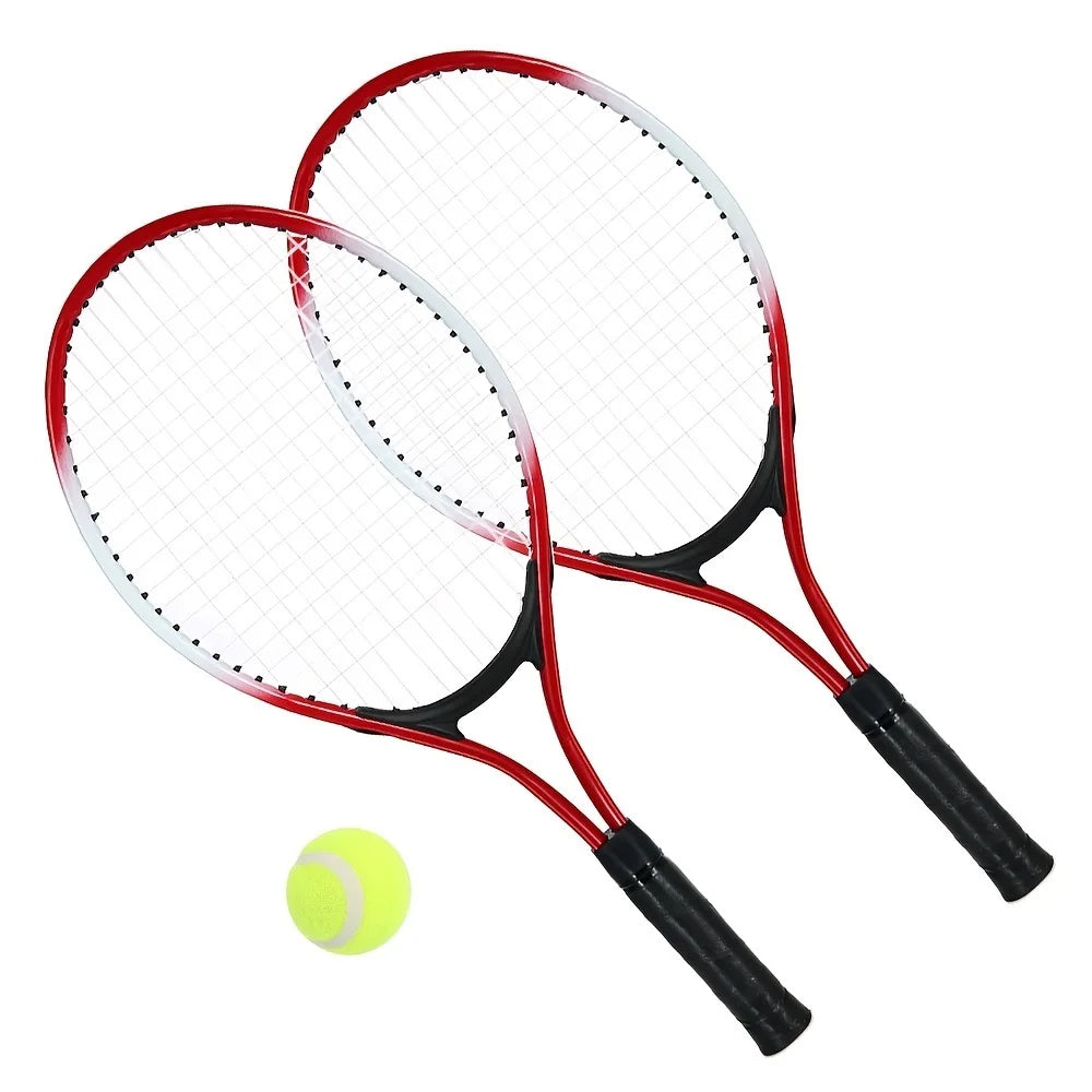 1 Pair Tennis Rackets with Ball and Bag: Outdoor Fun