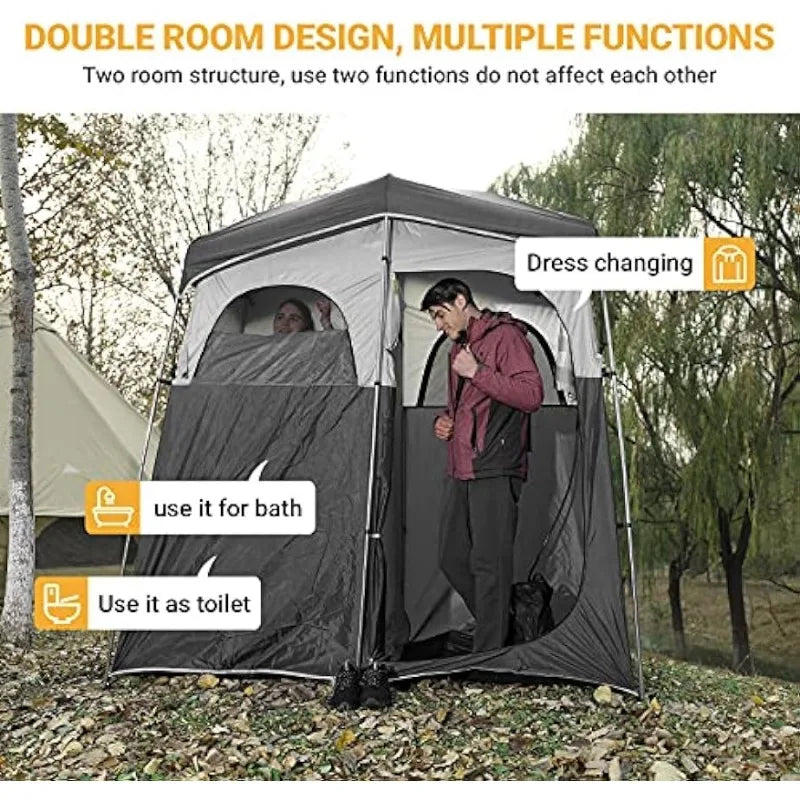 KingCamp Camping Shower Tent Oversize Space Privacy Tent Portable Outdoor Shower Tents for Camping - Arkansas Outdoors Shop