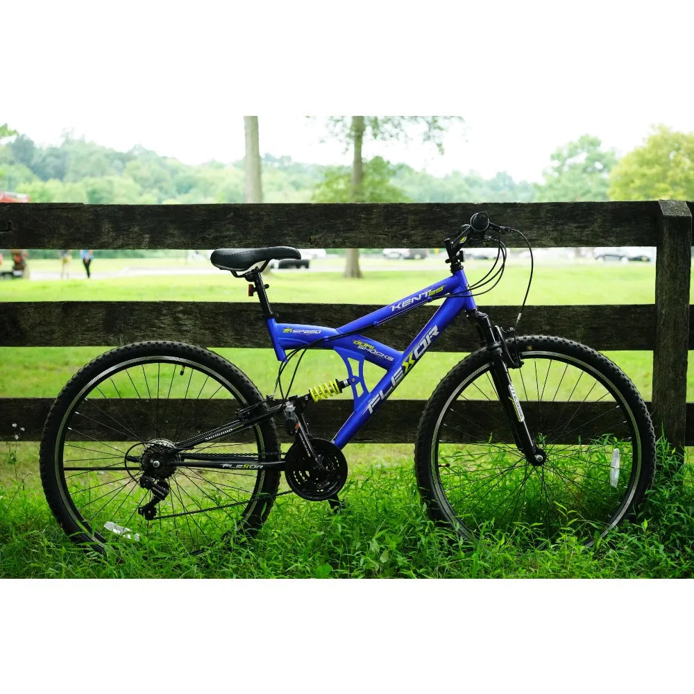 2023 New Kent Bicycles 29 In. Flexor Men's Dual Suspension Mountain Bike, Blue