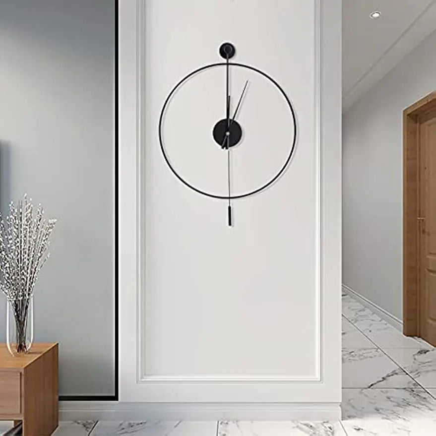 Modern Silent Pendulum Wall Clock: Timeless Elegance