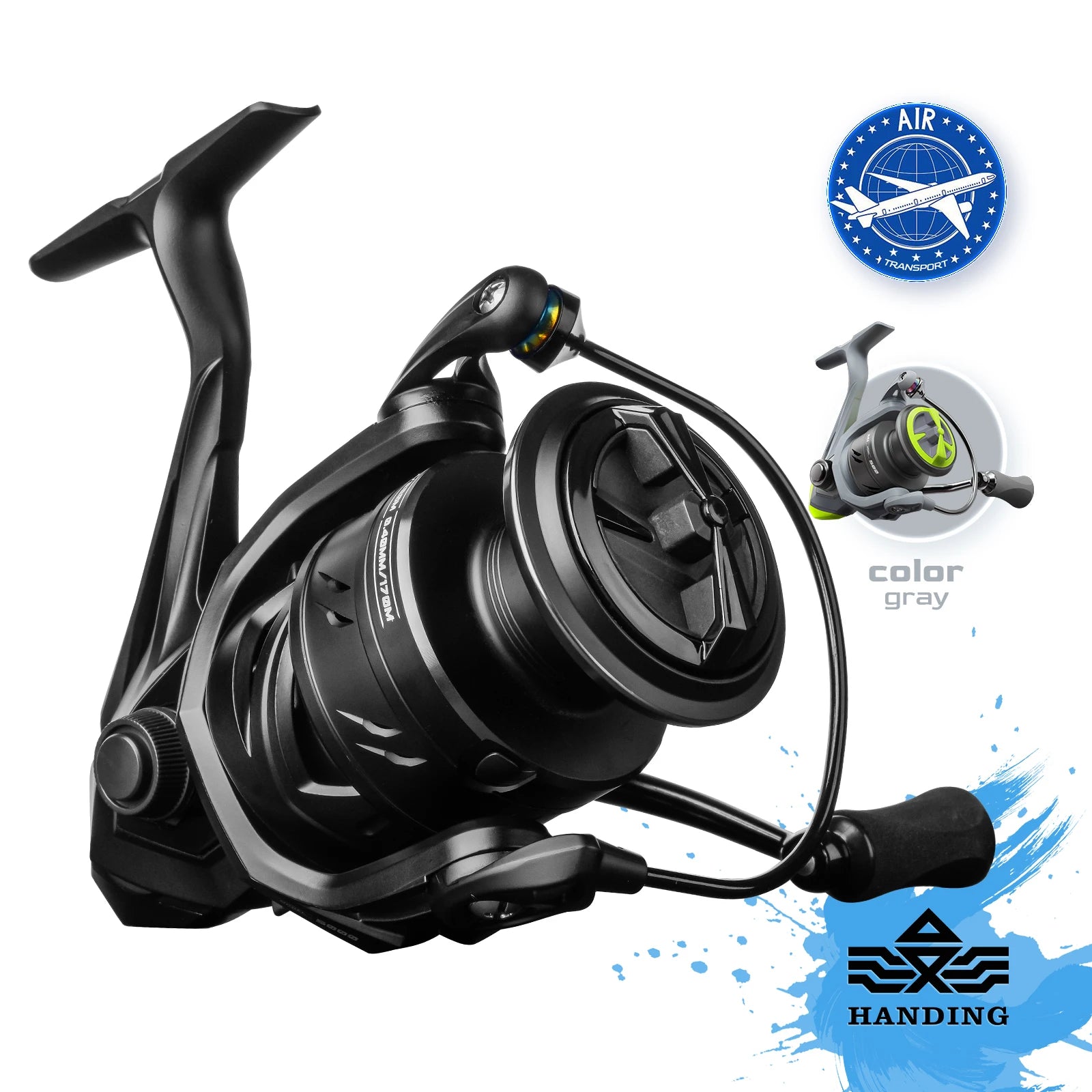 M1 Spinning Reel: Graphite, 9+1 Bearings, 12kg Drag - Arkansas Outdoors Shop