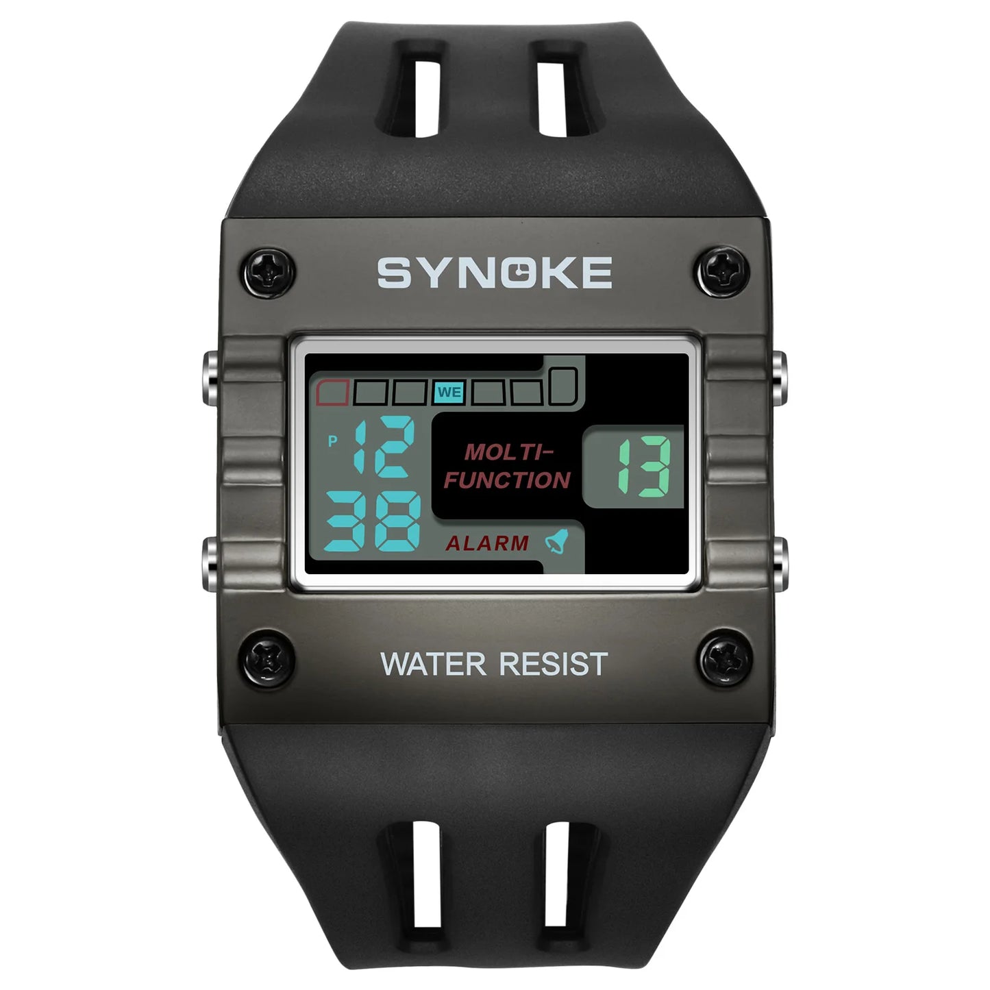 SYNOKE Mens Digital Sports Watch, Big Numbers, Large Display Face Big Digits, Easy to Read, Waterproof, Running Military Watch