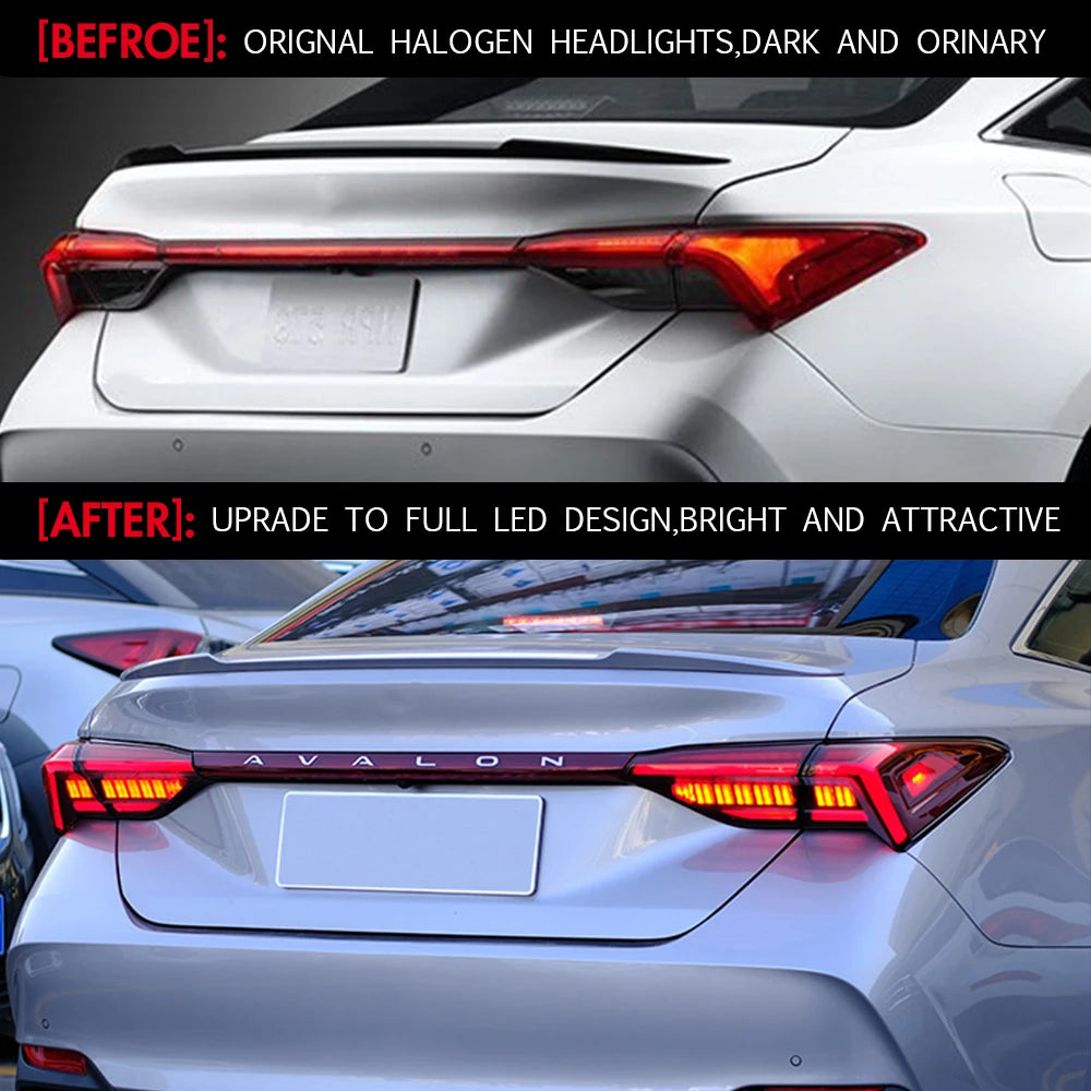 Taillights For Toyota Avalon 2019-2021  LED Tail lights/Lamp Assembly Auto Repiacement Parts Car Accessories Start-up Animation