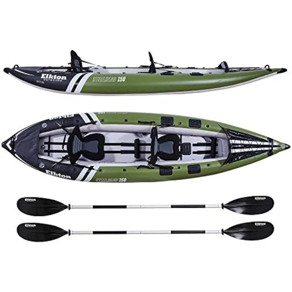 Elkton Outdoors Steelhead Inflatable Fishing Kayak: Angler's Essential - Arkansas Outdoors Shop