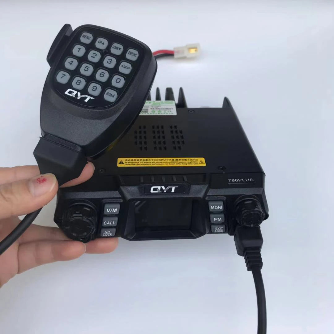 QYT KT-5000 Car Radio Separated Panel 25W 10KM VHF UHF Dual Band VOX Mini Color FM Mobile Walkie Talkie Self Drive Tour