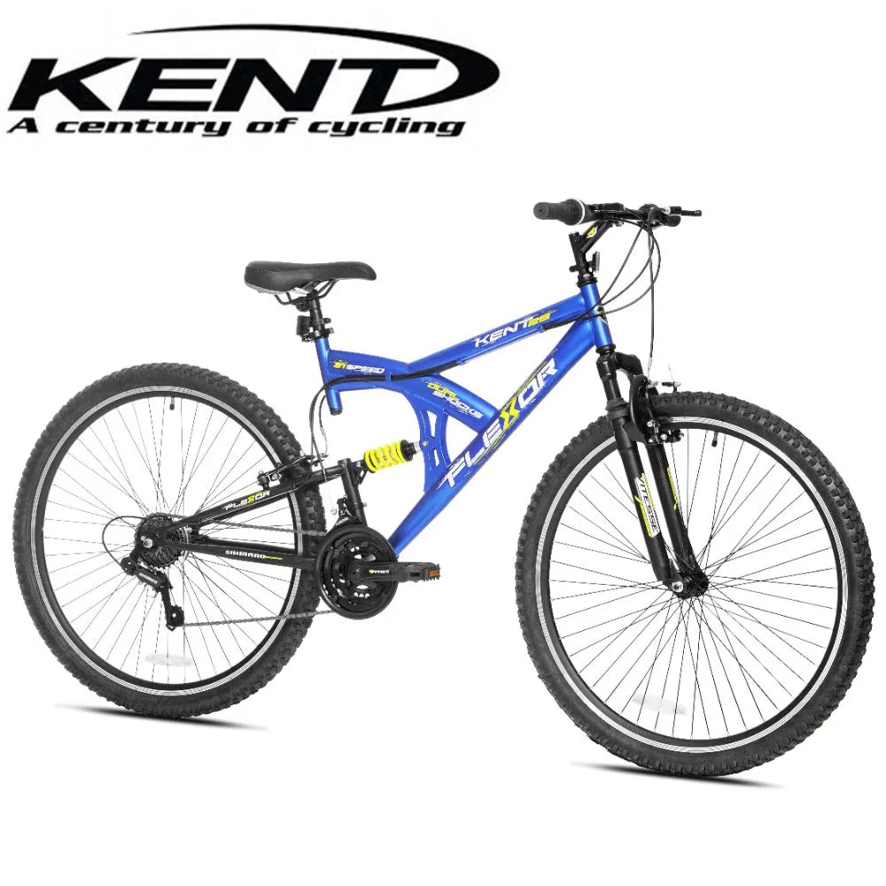 2023 New Kent Bicycles 29 In. Flexor Men's Dual Suspension Mountain Bike, Blue