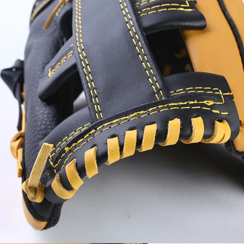 Two-Layer Cowhide Baseball Gloves Batting Gloves Youth and Children's Pitching Gloves Left and Right Hand Softball Sports Gloves