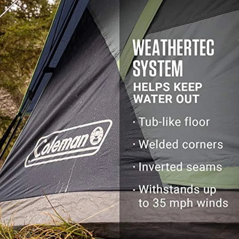 Coleman Skydome Family Dome Tent: Quick Setup, Wind Resistan - Arkansas Outdoors Shop