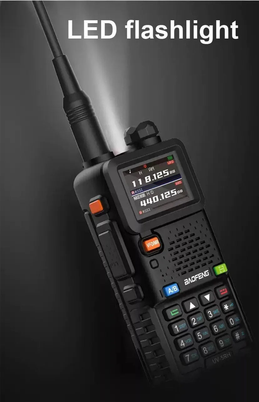 Baofeng UV-5RH 10W Multi-Band / Tri-Band 2500mAH VHF/UHF Long Range Walkie Talkie Two Way Radio