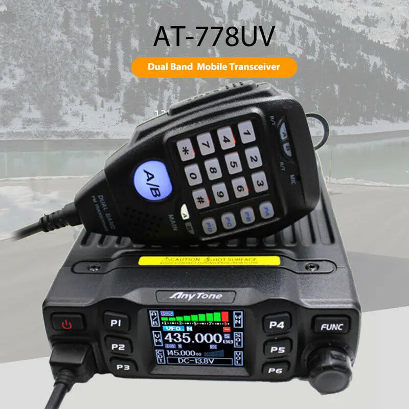 New AnyTone AT-778UV 25W Dual Band 136-174 & 400-480MHz Amateur Radio Walkie Talkie