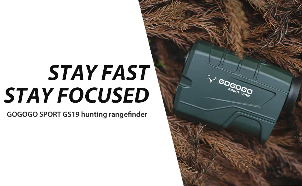 Gogogo Sport Vpro 1000m Hunting Rangefinder 6X Golf Range Finder with Horizontal Distance Military Laser Distance Meter GS19G - Arkansas Outdoors Shop