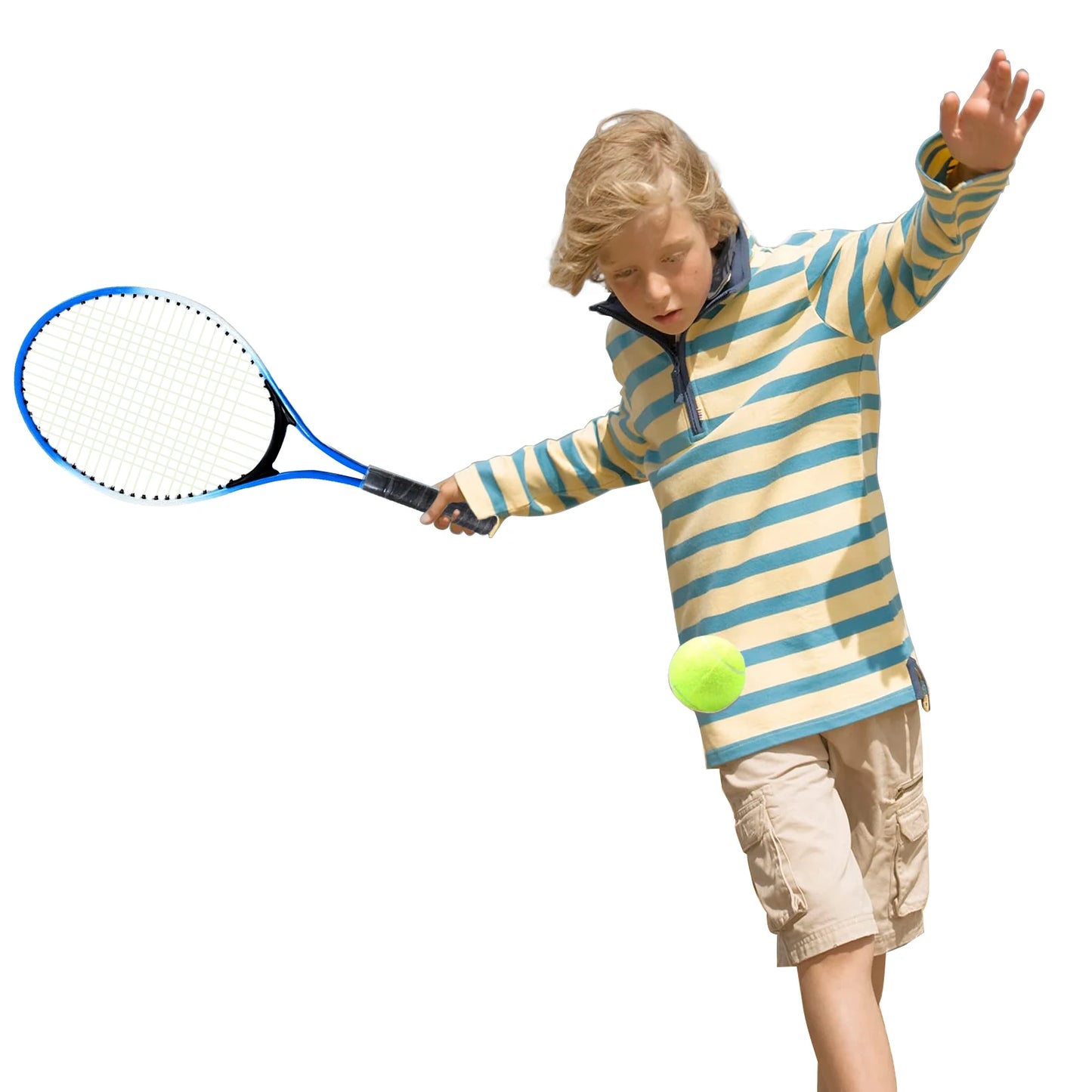 Youth Tennis Racquet Set with Cover: Indoor/Outdoor