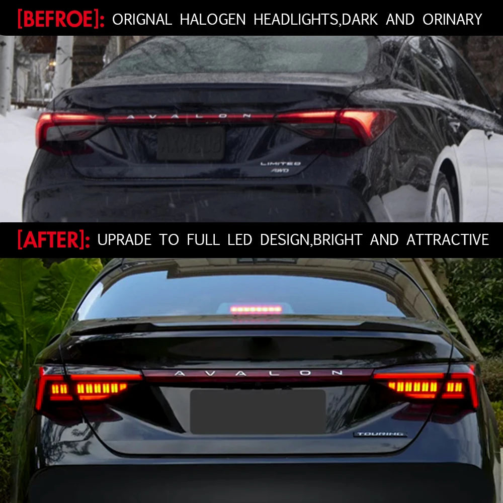 Taillights For Toyota Avalon 2019-2021  LED Tail lights/Lamp Assembly Auto Repiacement Parts Car Accessories Start-up Animation