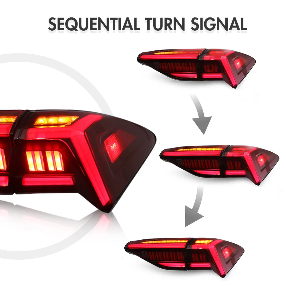 Taillights For Toyota Avalon 2019-2021  LED Tail lights/Lamp Assembly Auto Repiacement Parts Car Accessories Start-up Animation