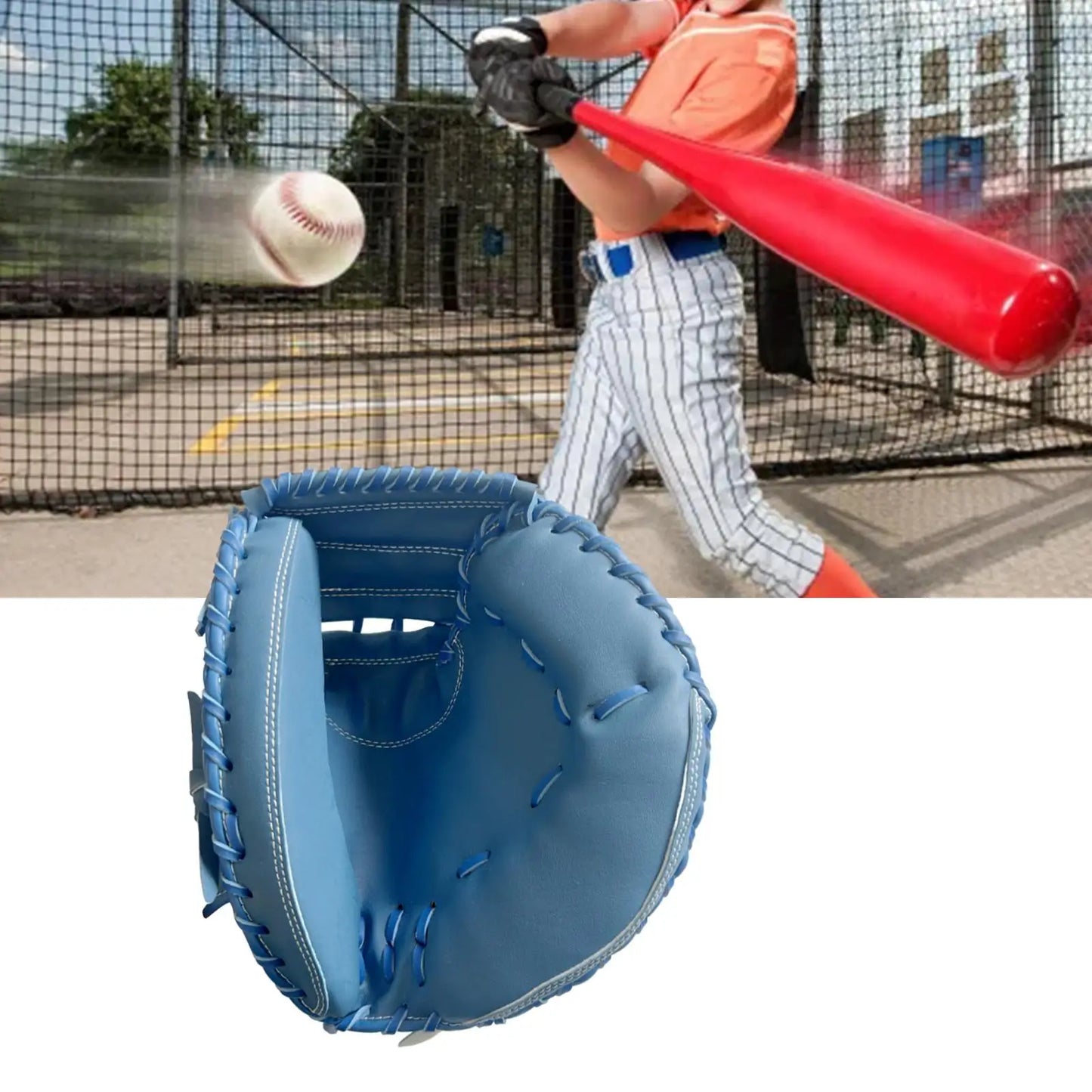 Baseball Glove Mitt Durable Right Hand Throw Thicken Softball Glove Sports Batting Gloves for Training Exercise Beginner