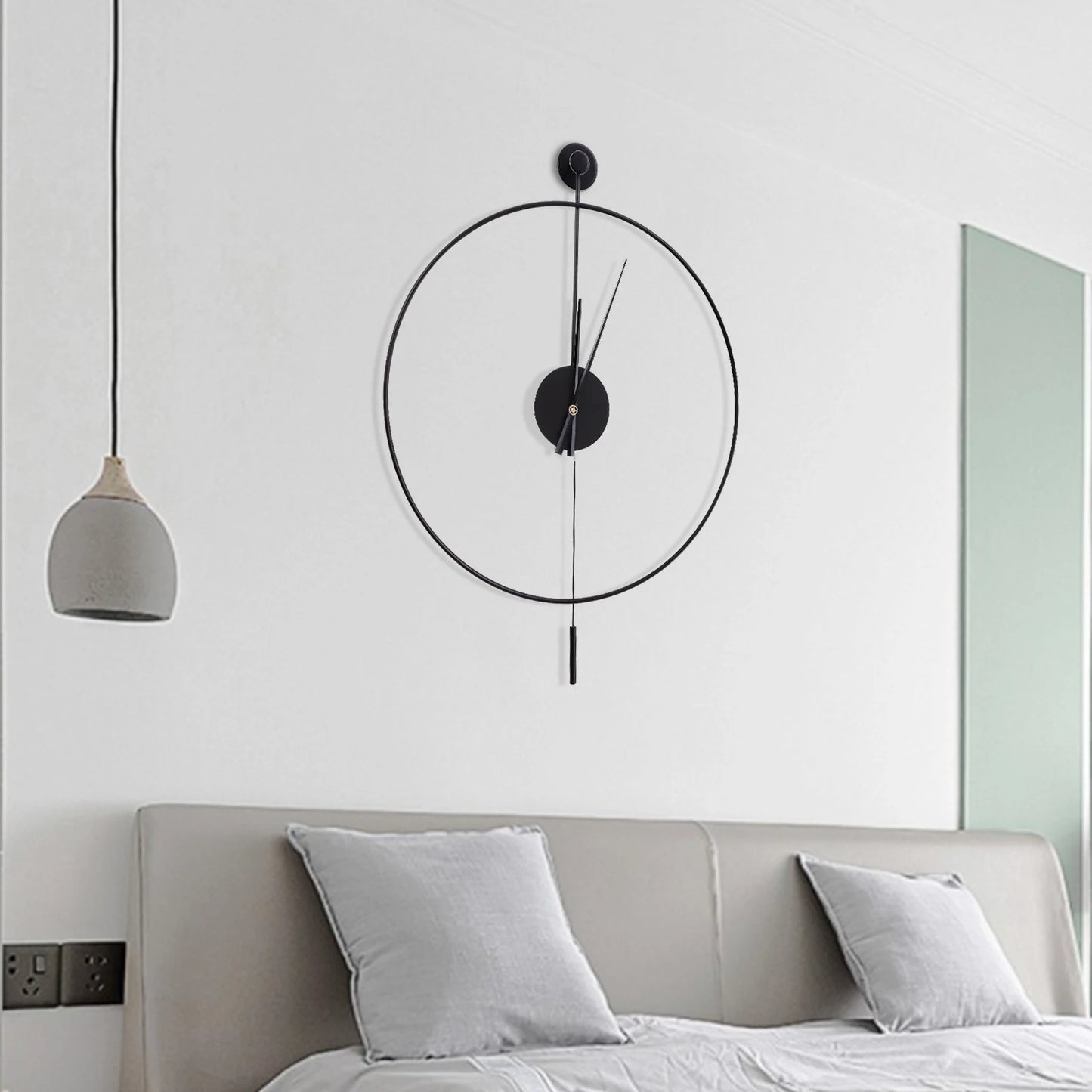 Modern Silent Pendulum Wall Clock: Timeless Elegance