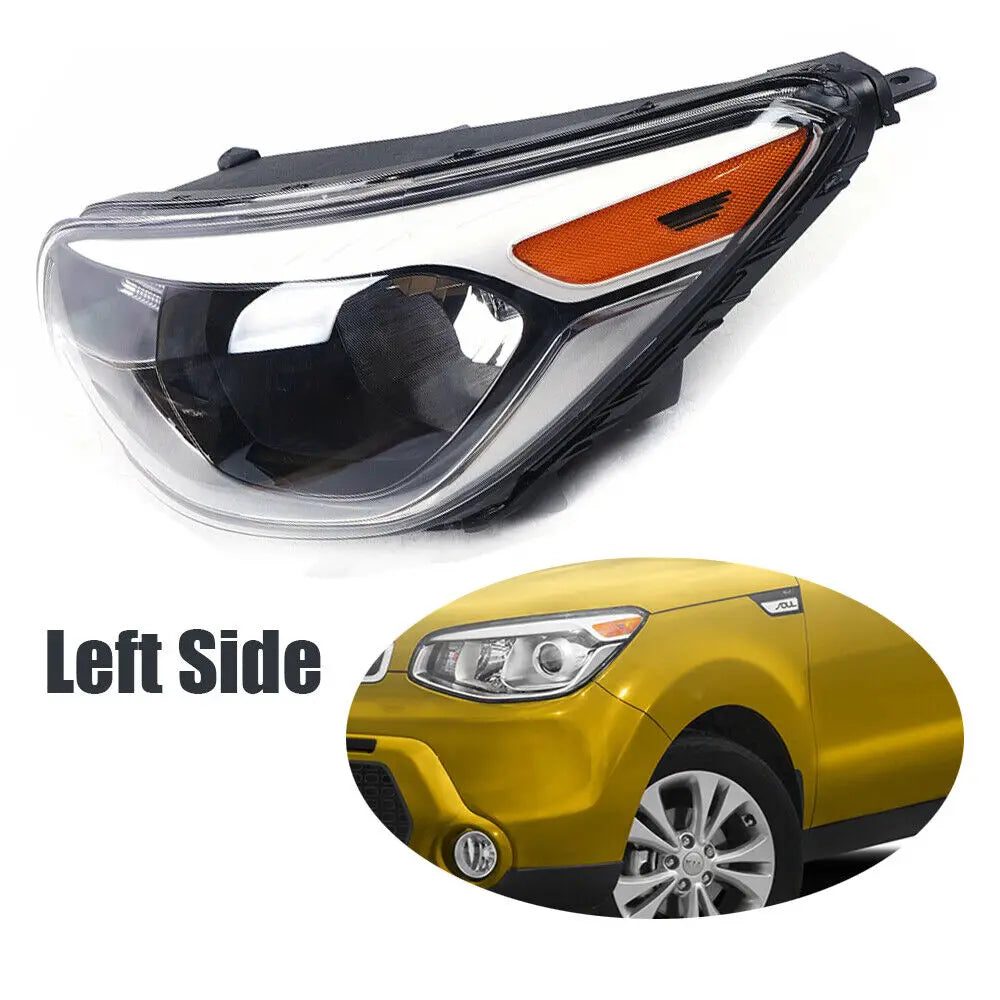 Car Head Lamp for 2014-2019 Kia Soul Headlight Headlamp Halogen W/O Bulbs Left / Right Accessories 92101-B2270 92101B2270