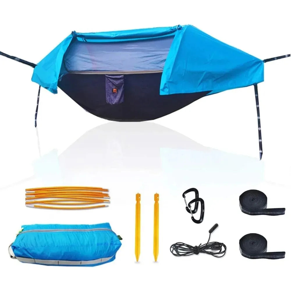 Persons 4 in 1 Lightweight Backpacking Ground Hammock Tent Blue - Arkansas Outdoors Shop