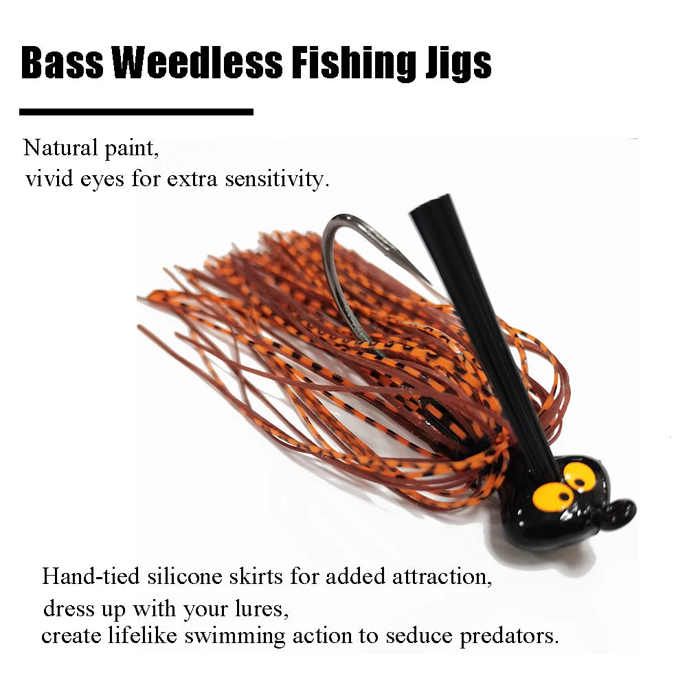 Weedless Bass Fishing Jigs: Silicone Skirt Jig Kit - Arkansas Outdoors Shop