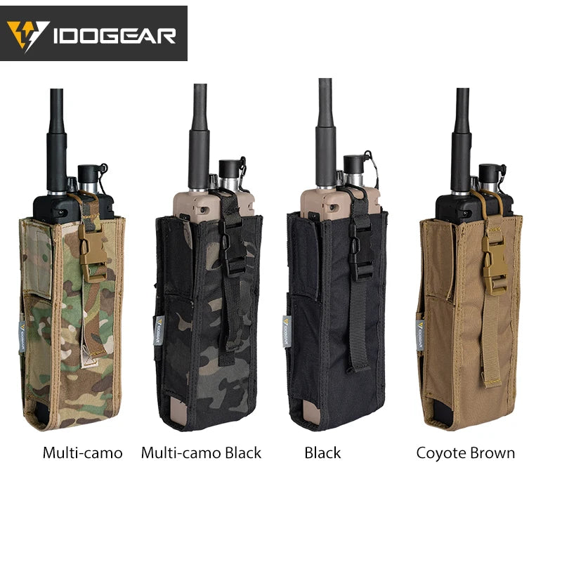 IDOGEAR Walkie Talkie Holder: Tactical MOLLE Radio Pouch - Arkansas Outdoors Shop