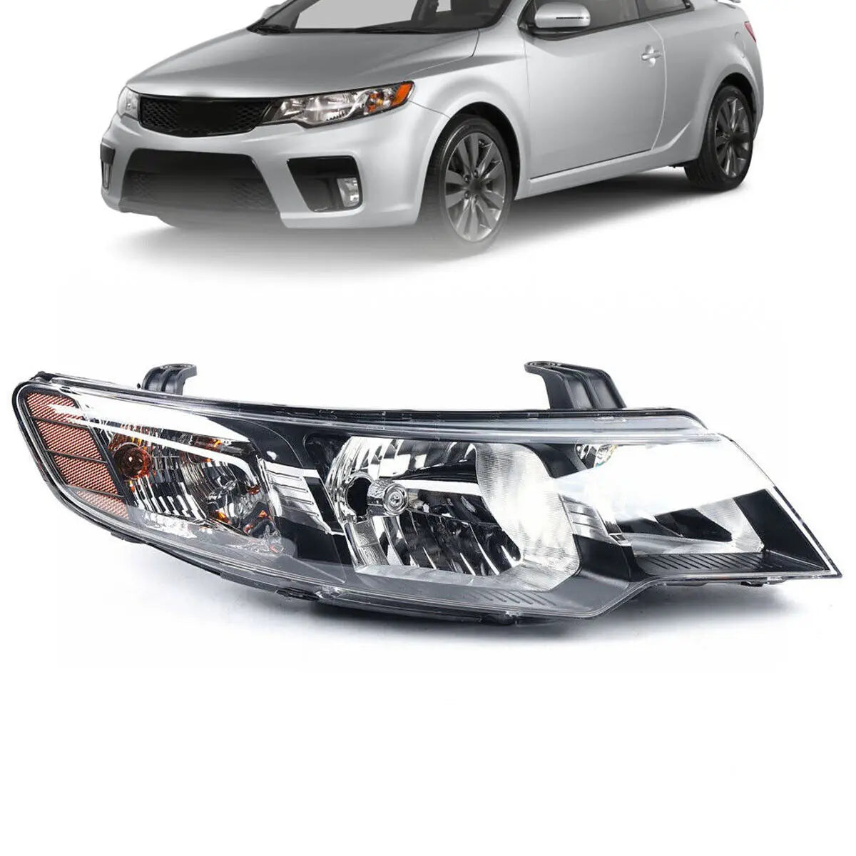 Left or Right Halogen Headlights Headlamps Replacement For 2010-2013 Kia Forte/Forte Koup Car Auto Parts