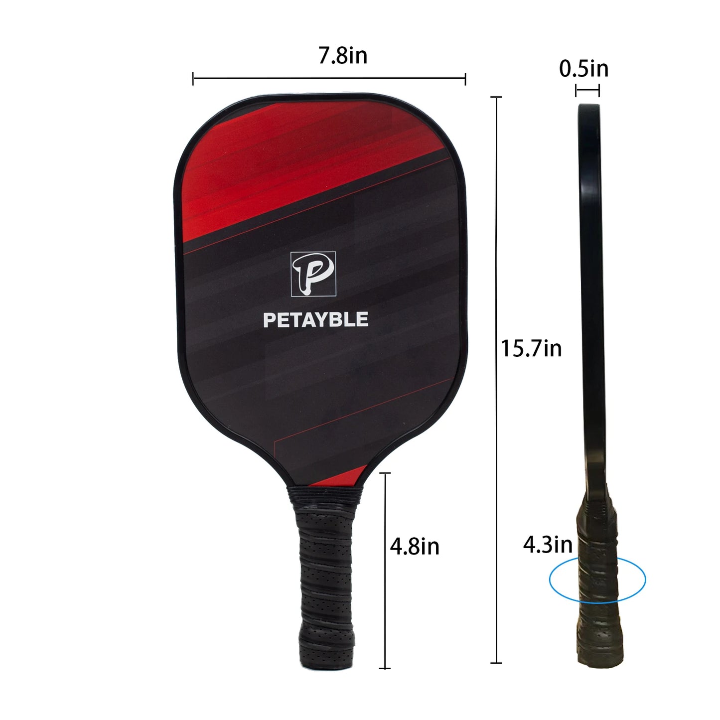 Pickleball Paddles, Fiberglass Surface Pickleball Set,Paddles-Pickleball Set of 2 Paddles, 4 Pickleball Balls and 1 Carry Bag