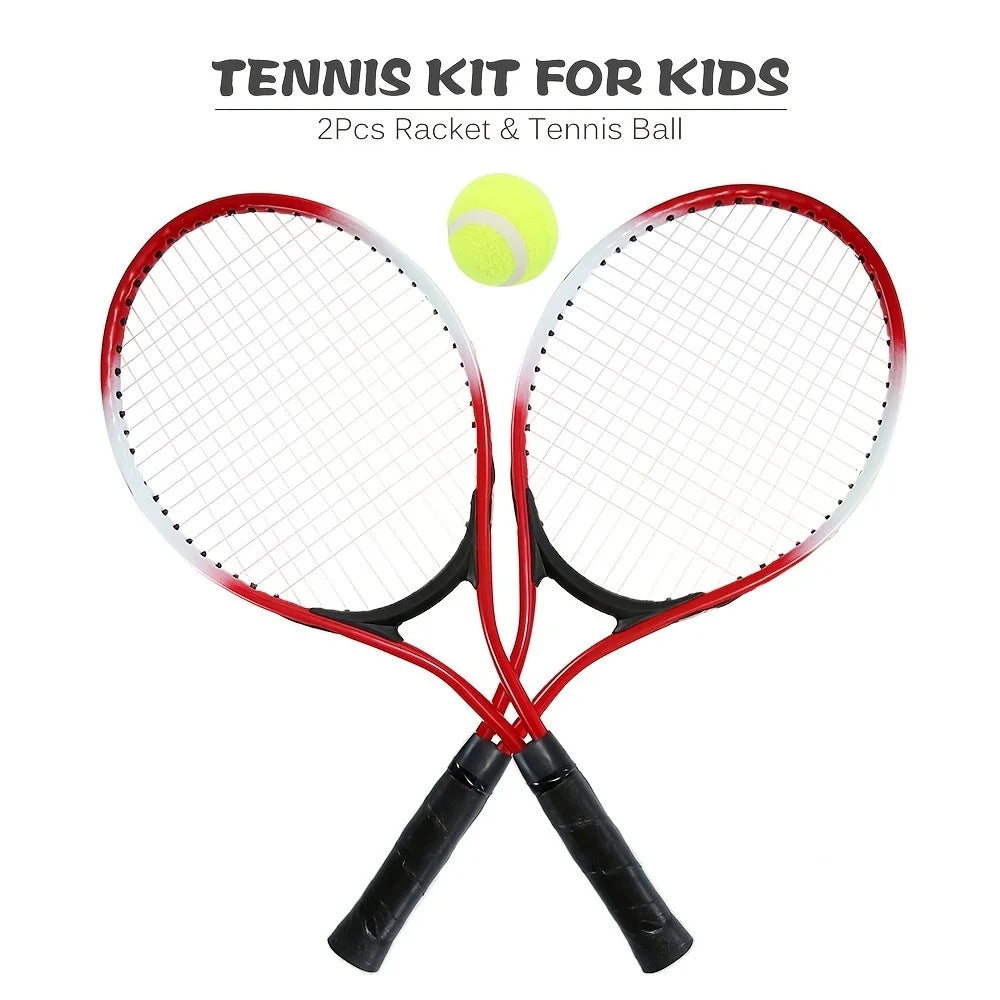 1 Pair Tennis Rackets with Ball and Bag: Outdoor Fun