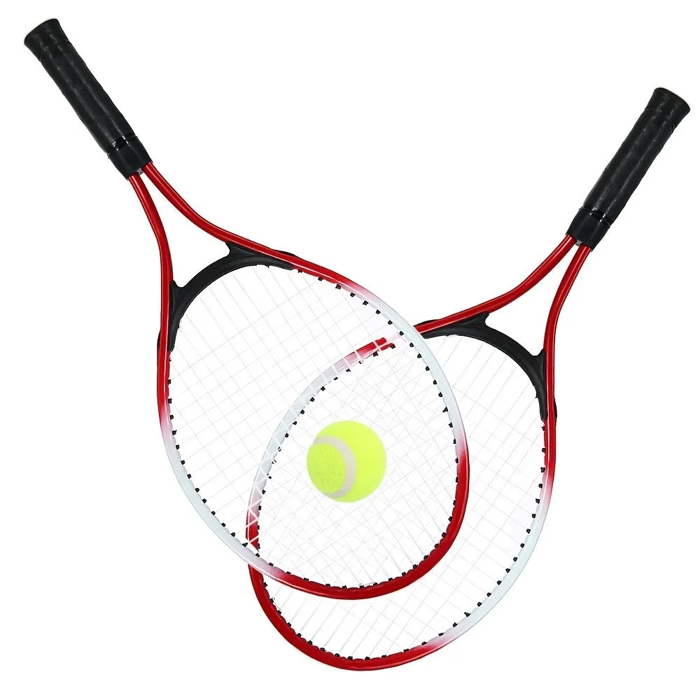 1 Pair Tennis Rackets with Ball and Bag: Outdoor Fun